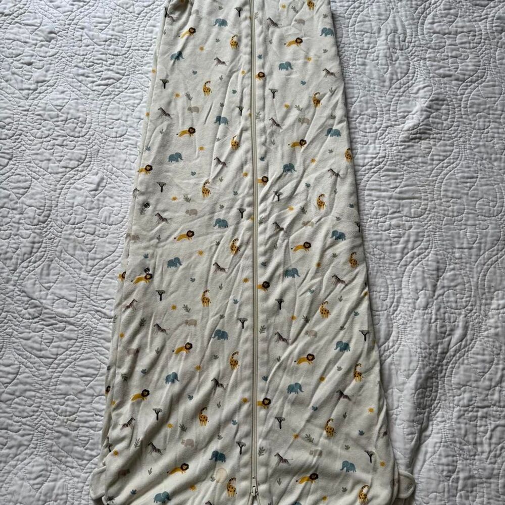 Mori Cream and White Sleepsuits-babygrows